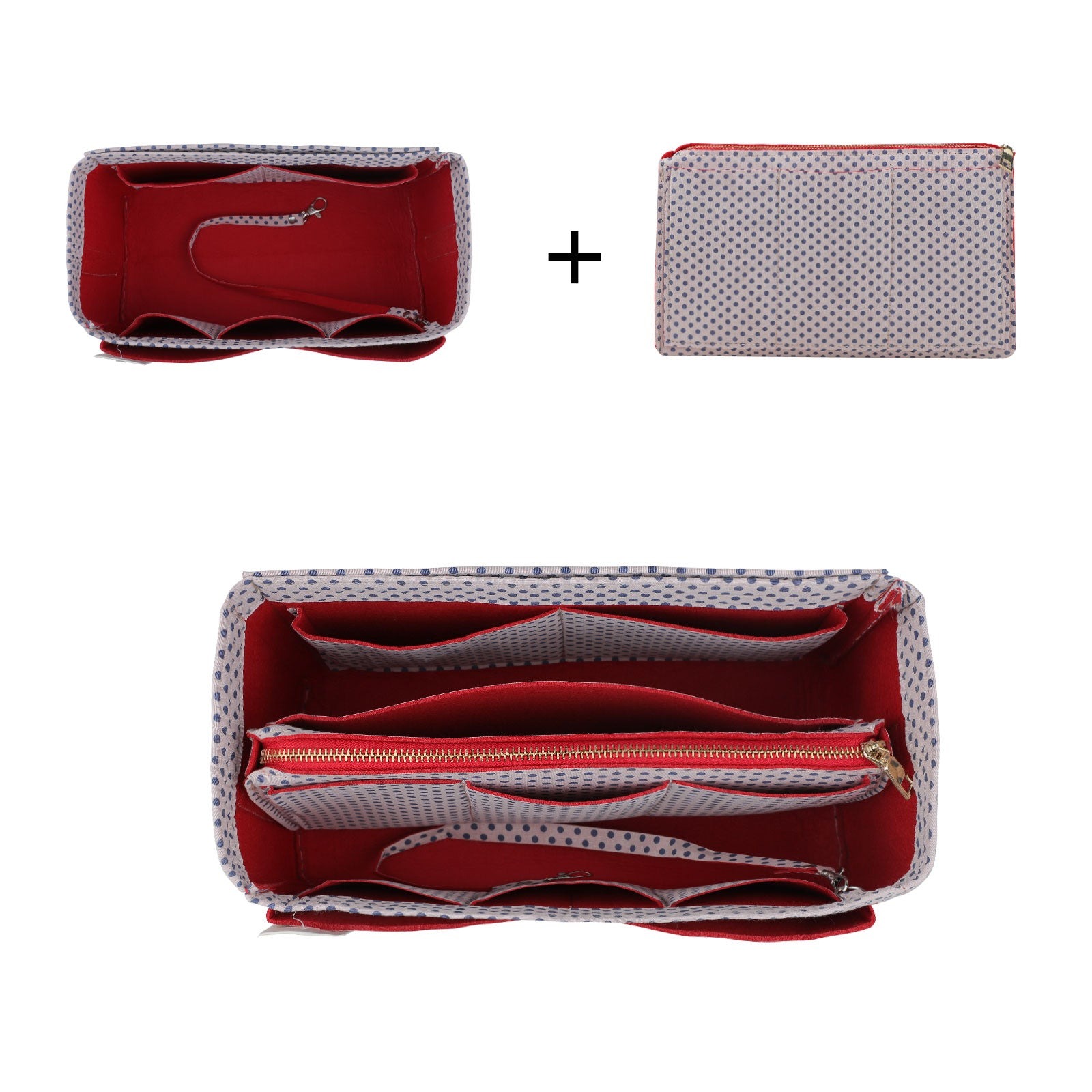 Taschenorganizer für LV Speedy Neverfull Tote – 6 Größen, Filz-Tascheneinsatz mit Reißverschluss product image 91