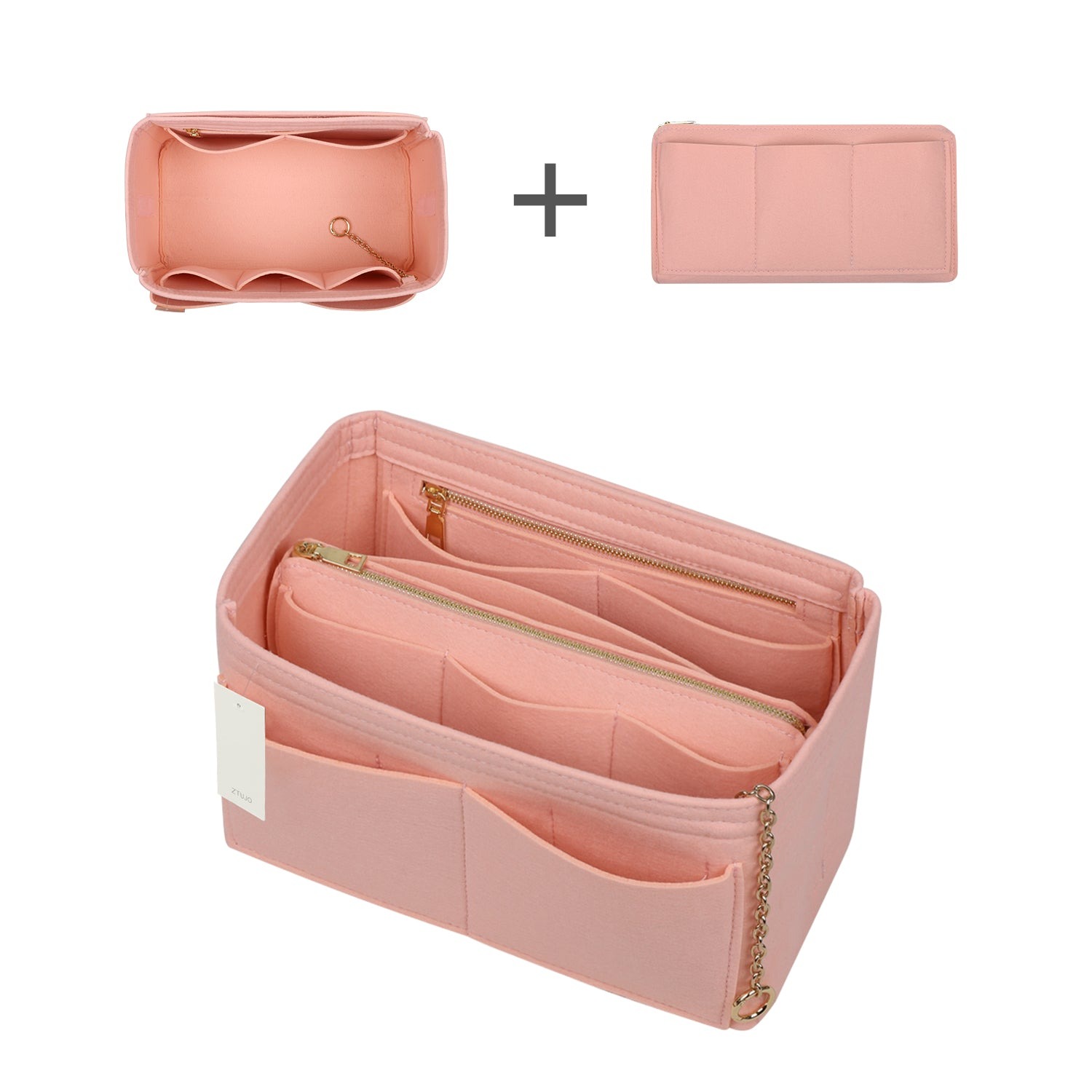 Handtaschen-Organizer aus Filz mit Seitenreißverschluss, herausnehmbare Mittel-Tasche für LV Speedy Neverfull Tote, 5 Größen product image 16