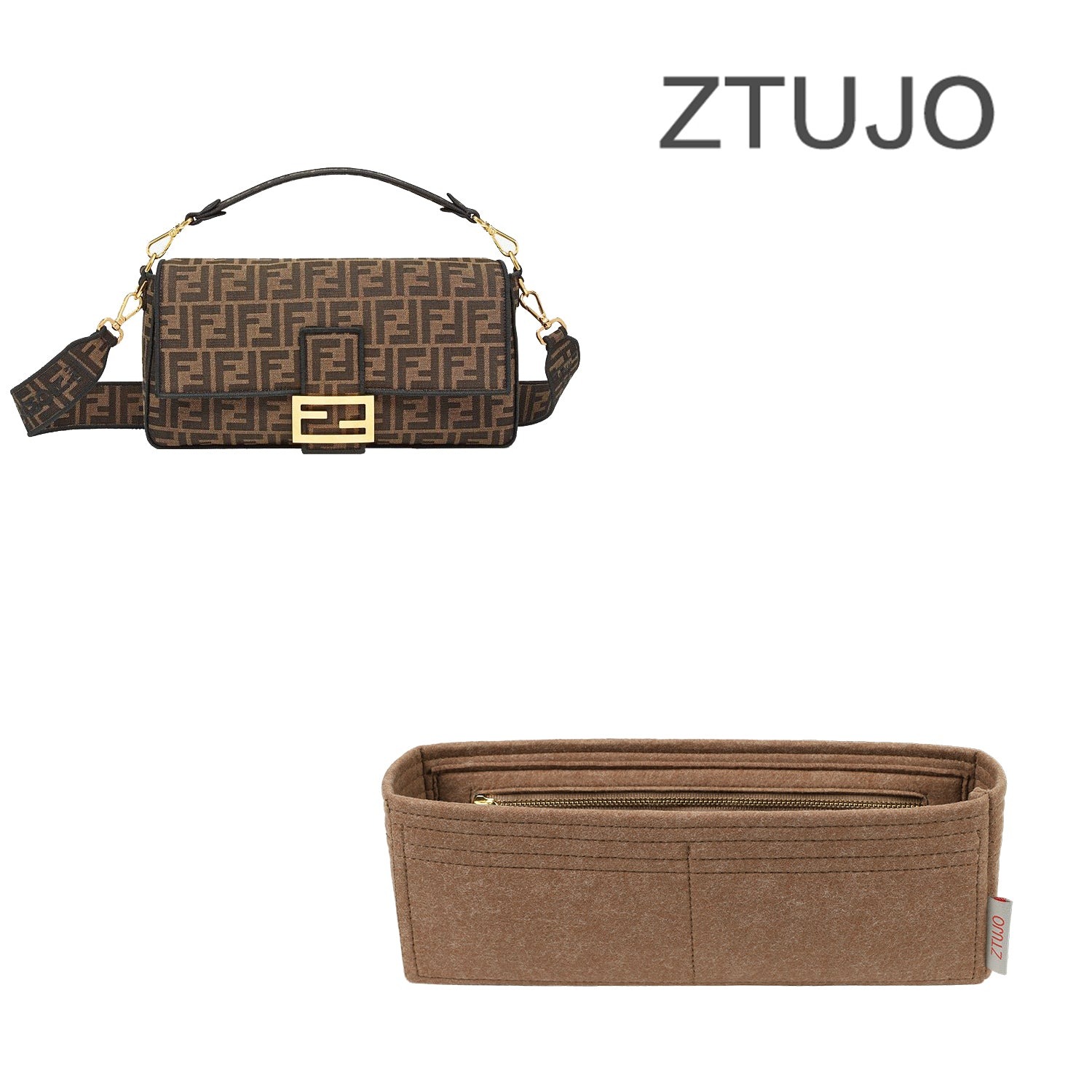 Taschenorganizer für Fendi Baguette Mini (19) / Medium (26) / Large (33)