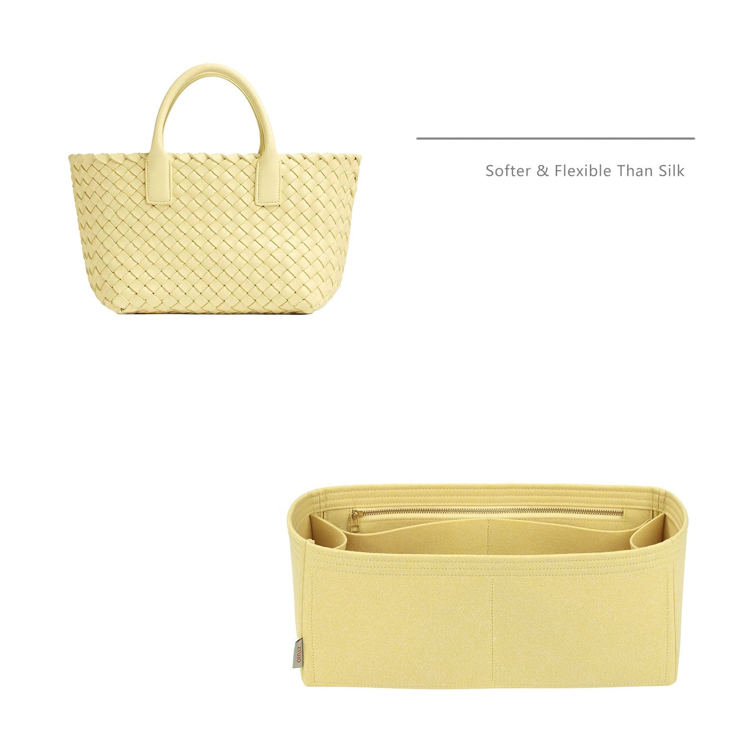 INNERBAG Geldbörsen-Organizer für BOTTEGA VENETA BV Cabat Mini / Medium / Large
