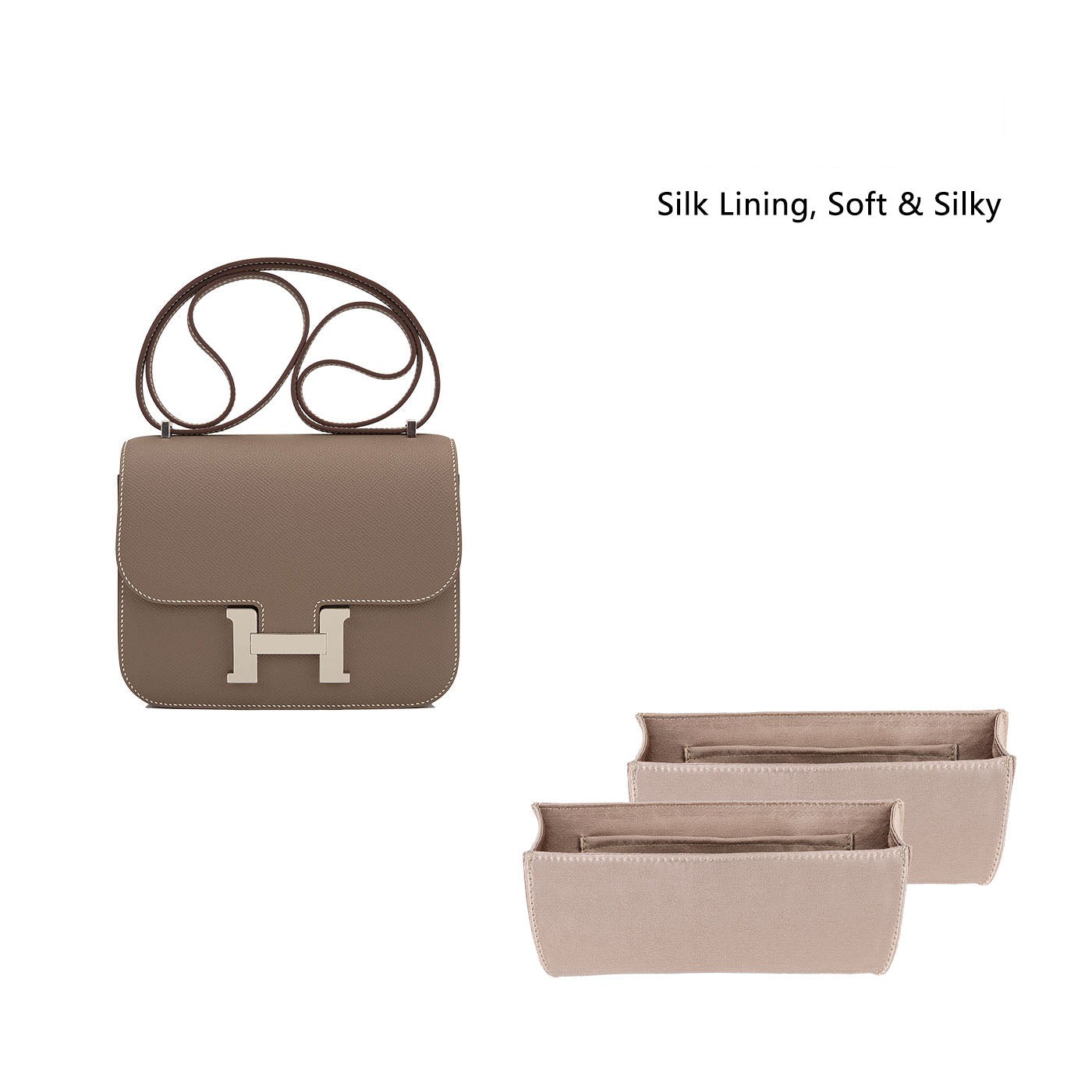 INNERBAG Seiden- und Satin-Taschenorganizer für Hermes Constance Mini 18 / 24