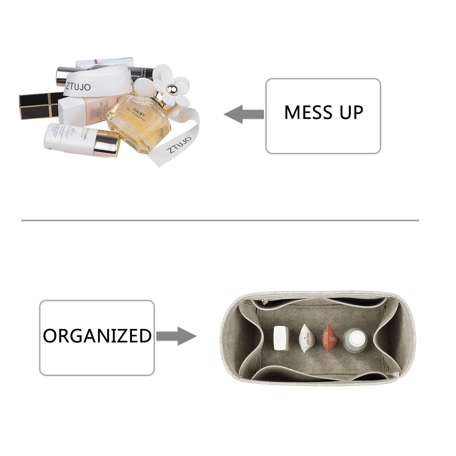 Premium Geldbörsen-Organizer für Hermes Steeple 25 / 28 – 7 Fächer, YKK-Reißverschlüsse product image 3