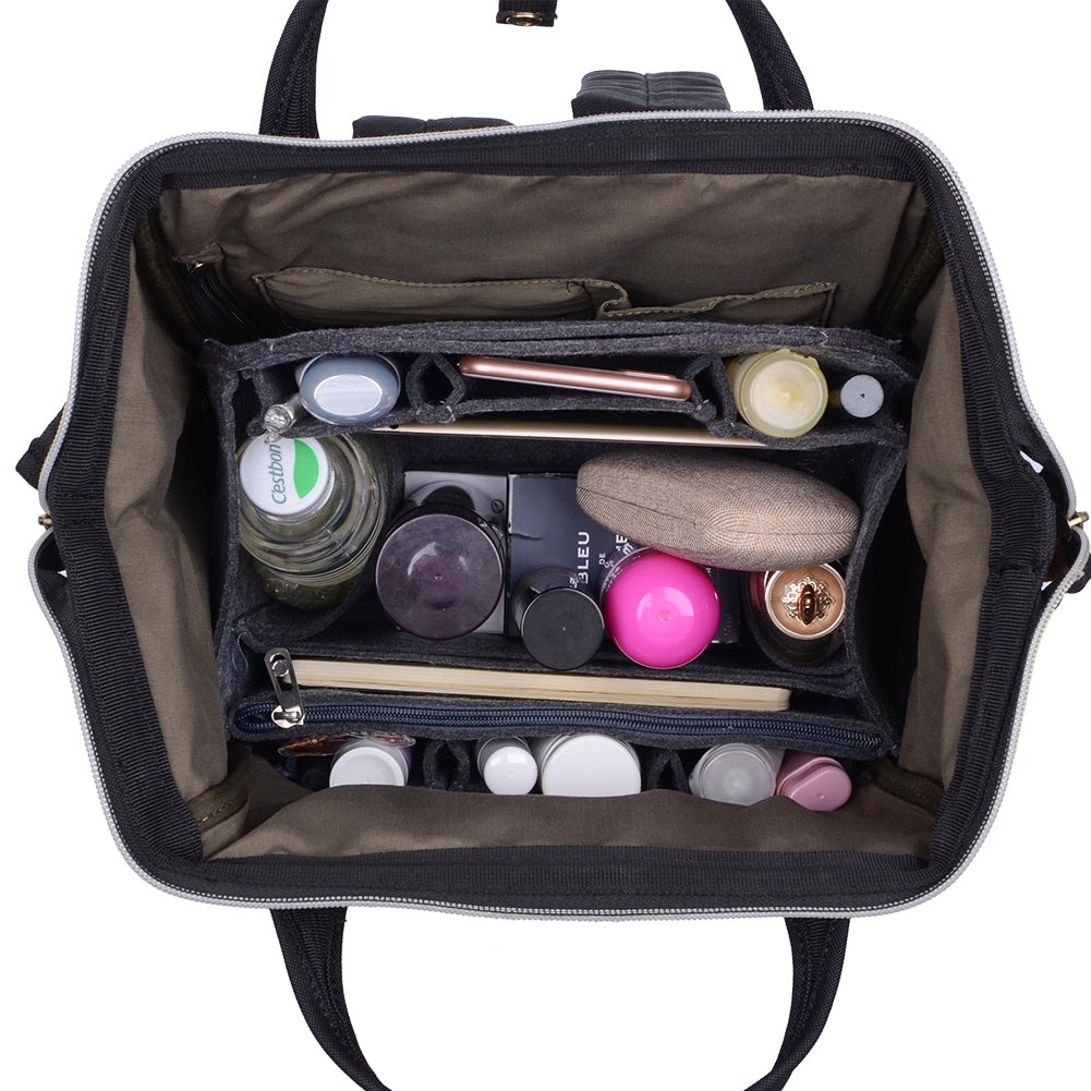 Filz-Organizer für Rucksäcke – Passend für runde und eckige Taschen, Beige/Grau/Kaffee/Schwarz product image 40