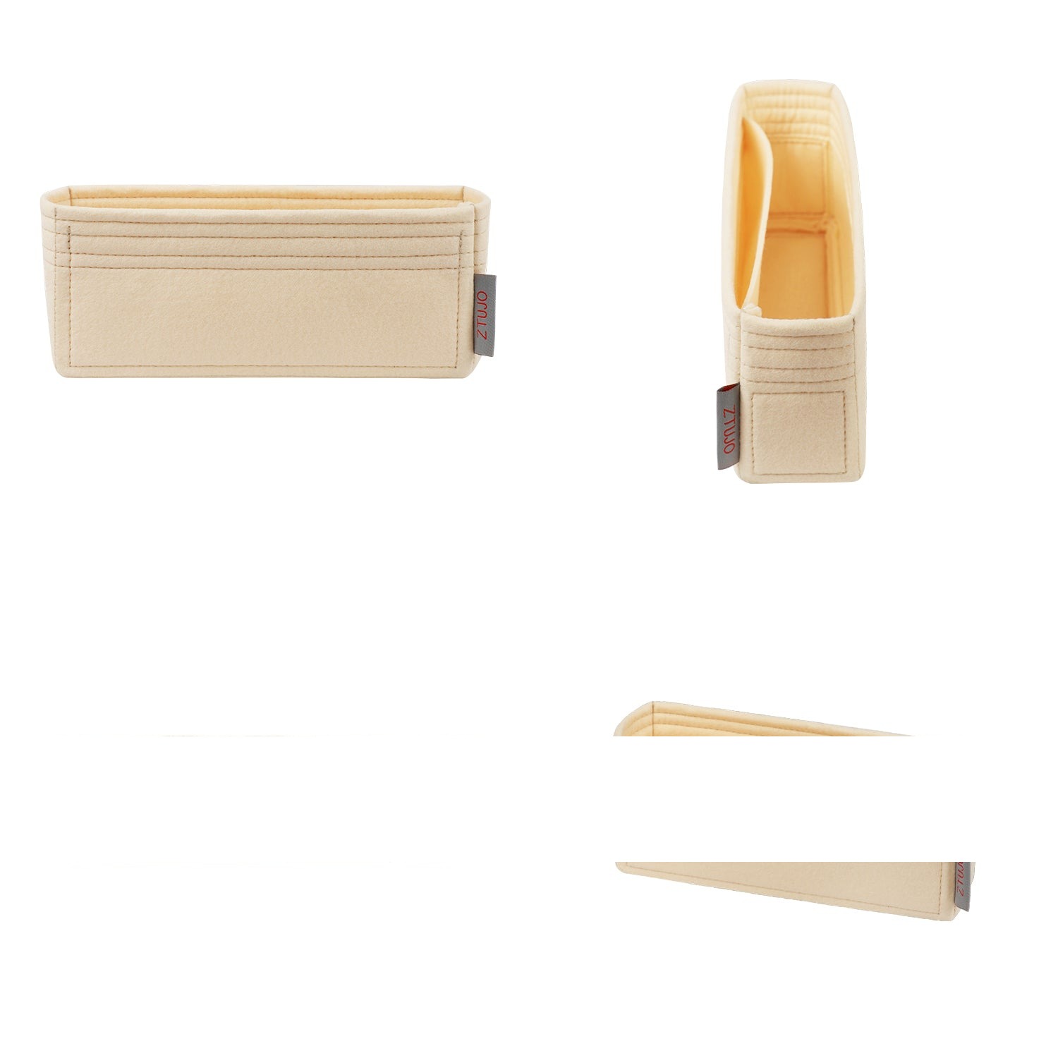 Einsatz für Dior Caro Bag Small / Medium / Large – Filzeinlage mit 2 Taschen product image 2
