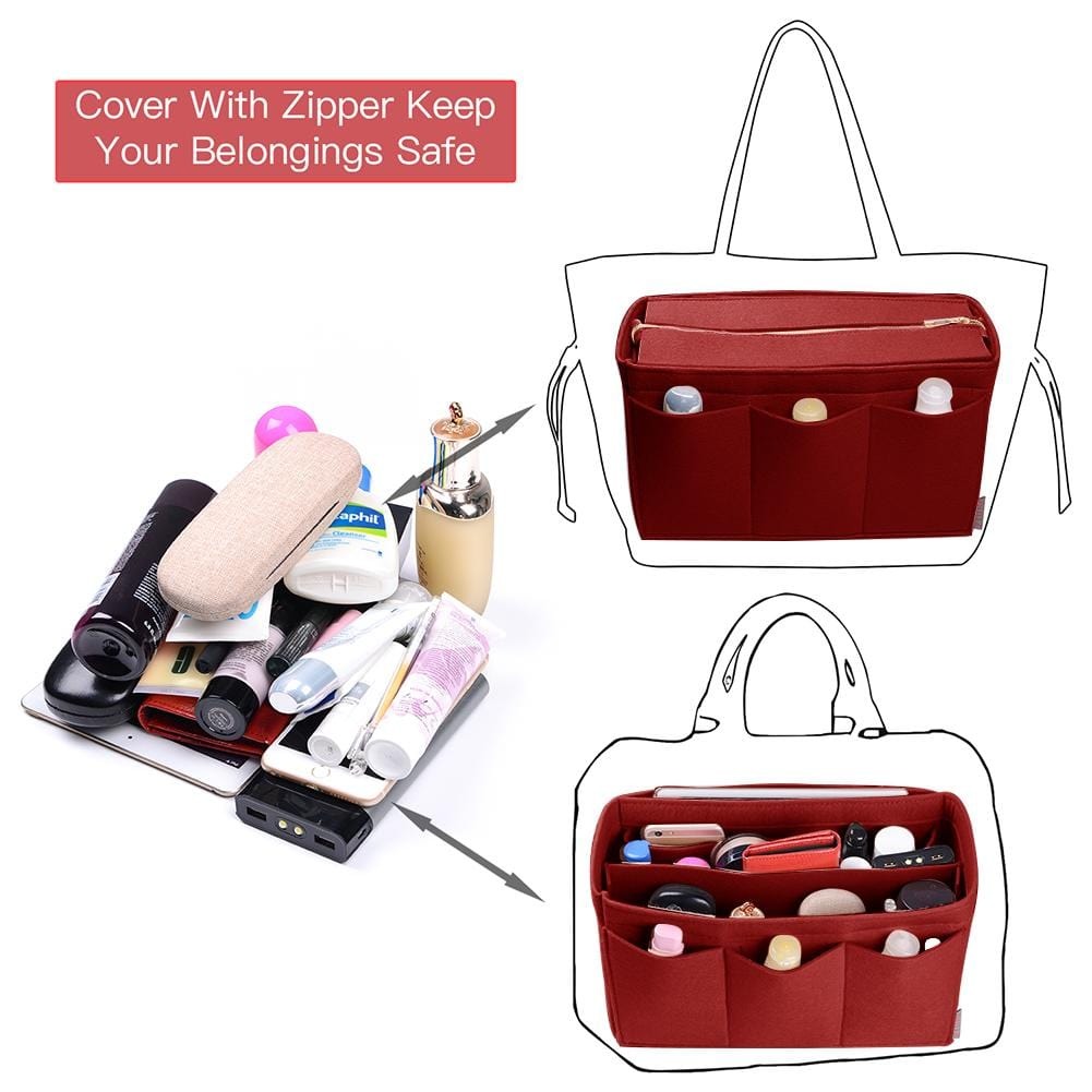 Organizer für Handtaschen mit abnehmbarem Reißverschlussdeckel für St. Louis PM und GM – Filzeinlage mit 9 Fächern product image 19