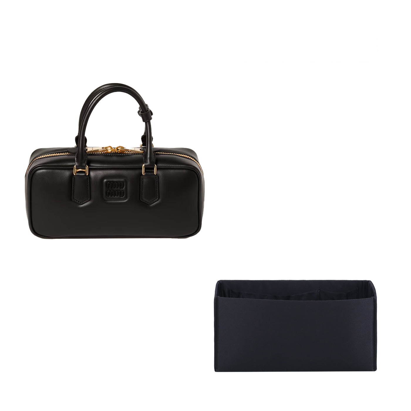 Taschenorganizer für Miu Miu Arcadie Mini / Regular / Large – Seide und Satin, 4 Fächer, Schwarz oder Sonderfarbe product image 2