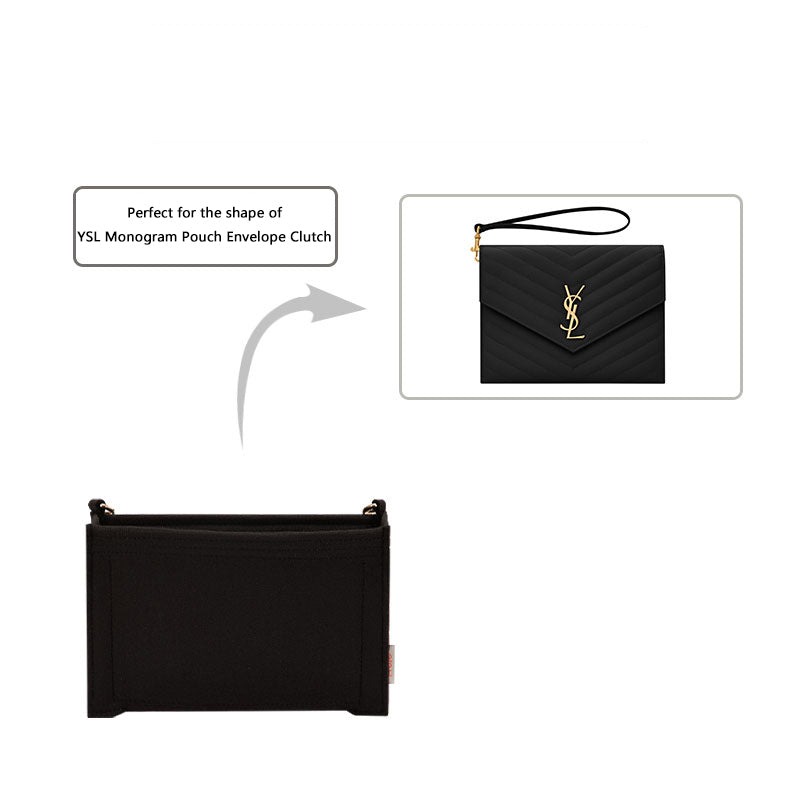 Handtaschen-Organizer für YSL Monogram Pouch Envelope Clutch – 2 Taschen, Filzeinlage product image 5