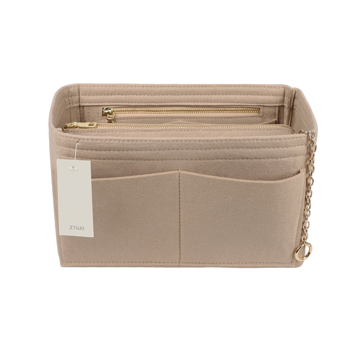 Handtaschen-Organizer aus Filz mit Seitenreißverschluss, herausnehmbare Mittel-Tasche für LV Speedy Neverfull Tote, 5 Größen
