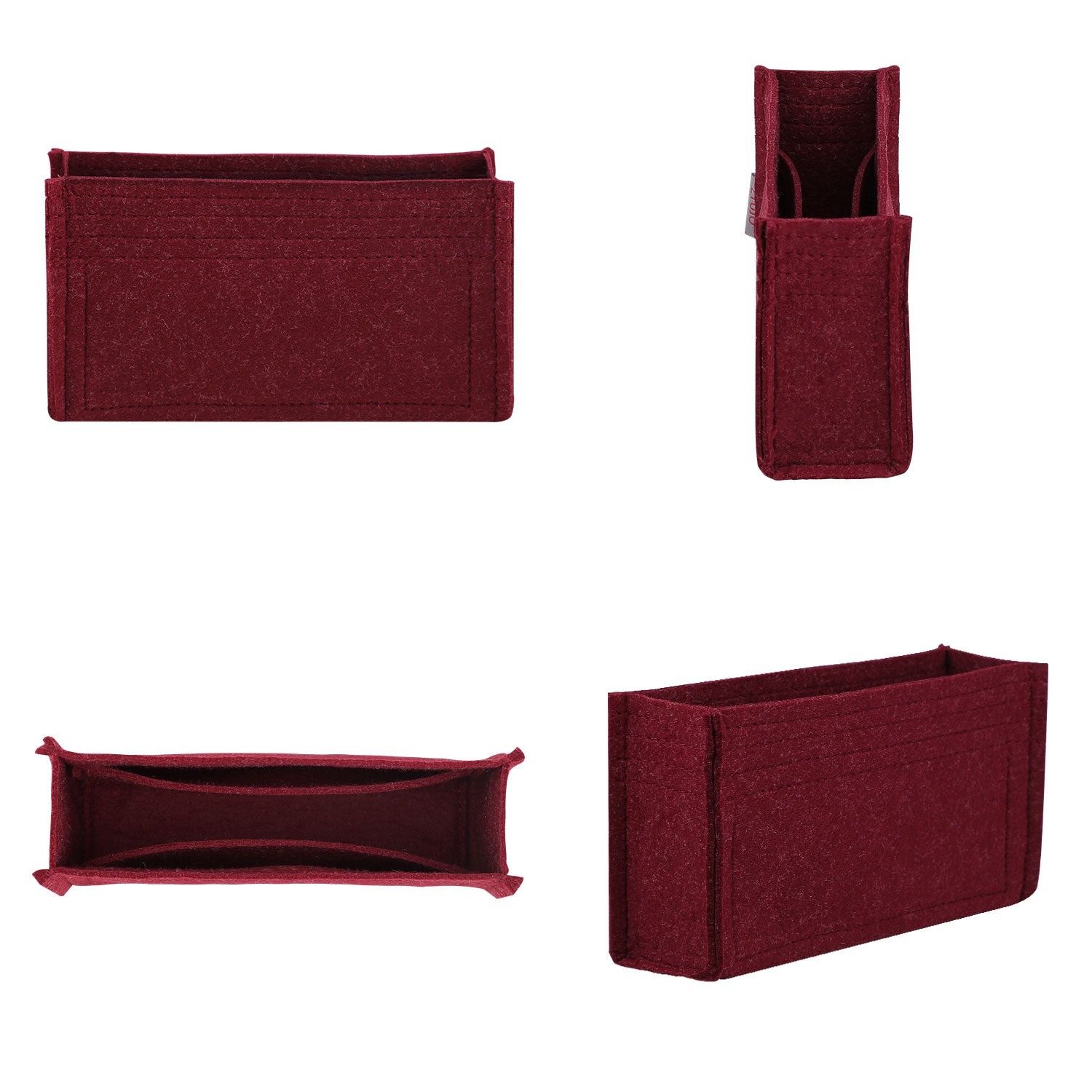 Taschenorganizer für Chanel 2021 Double Gold Ball CF Mini 19 / 22 – 3 Fächer, Filz product image 2