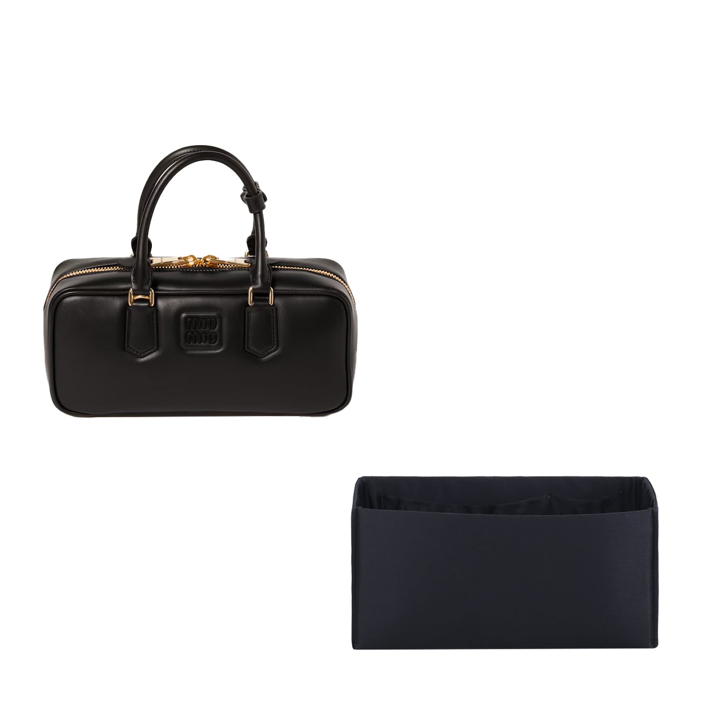 Taschenorganizer für Miu Miu Arcadie Mini / Regular / Large – Seide und Satin, 4 Fächer, Schwarz oder Sonderfarbe product image 3