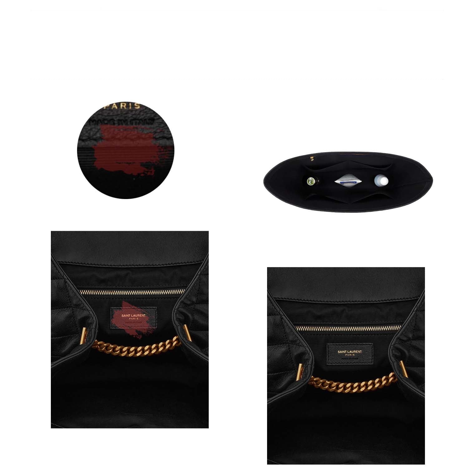 Premium-Handtaschenorganizer für die YSL ICARE Maxi Shopping Bag – 5 Fächer, weicher Filz, YKK-Reißverschluss product image 4
