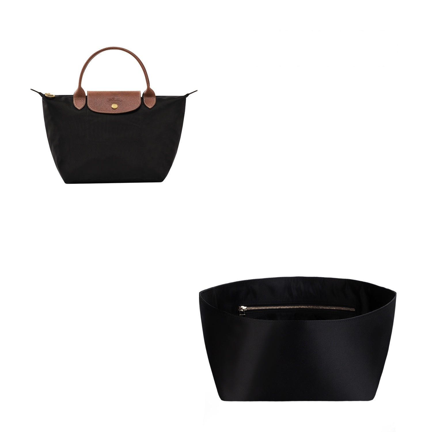 Seidiger Taschenorganizer für Longchamp Le Pliage Mini / Small / Medium / Large product image 4