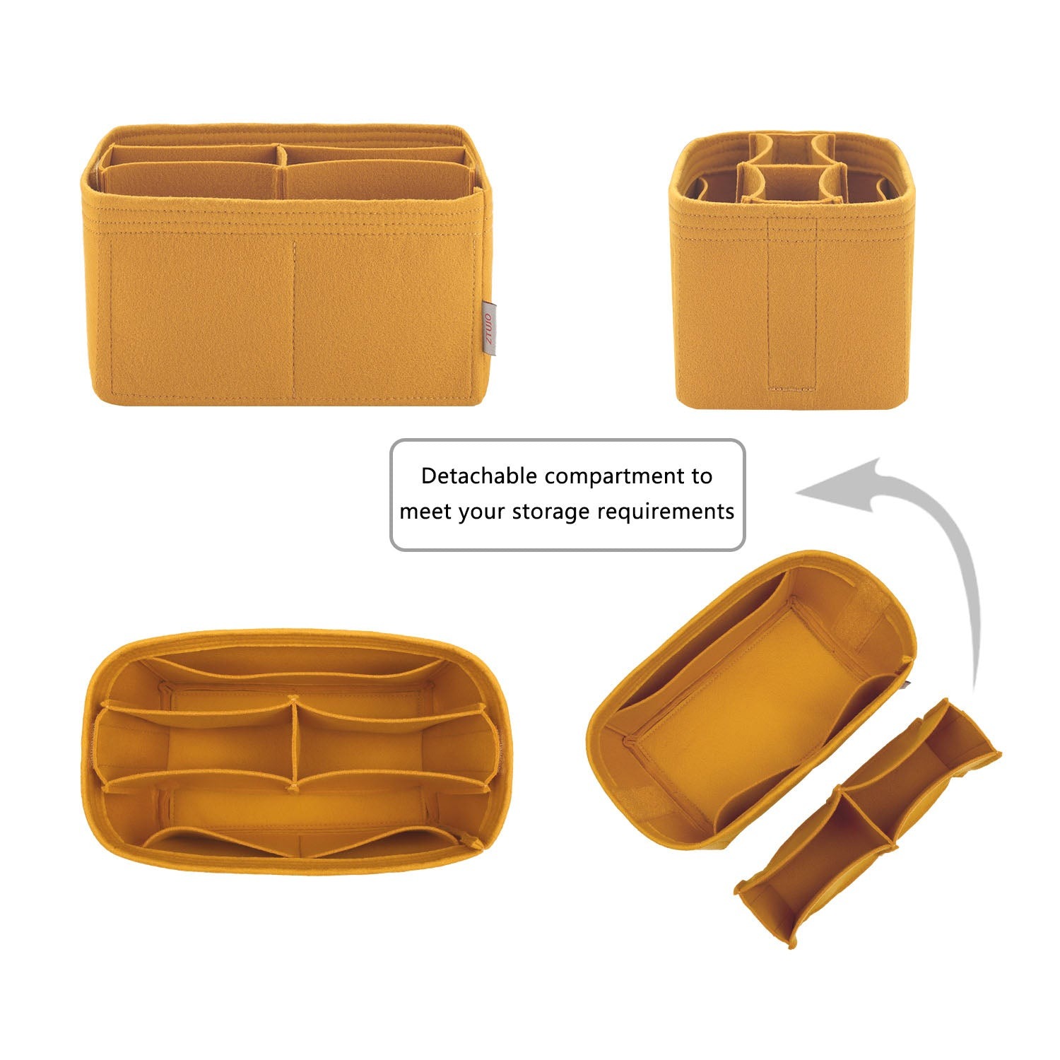 Organizer für die Goyard Bowling 25 Toiletry Bag – 5 Fächer, Premium-Filz product image 2