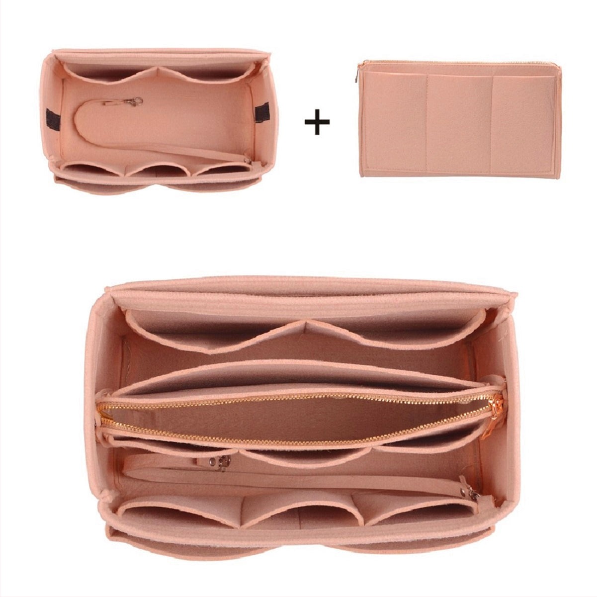 Taschenorganizer für LV Speedy Neverfull Tote – 6 Größen, Filz-Tascheneinsatz mit Reißverschluss product image 69