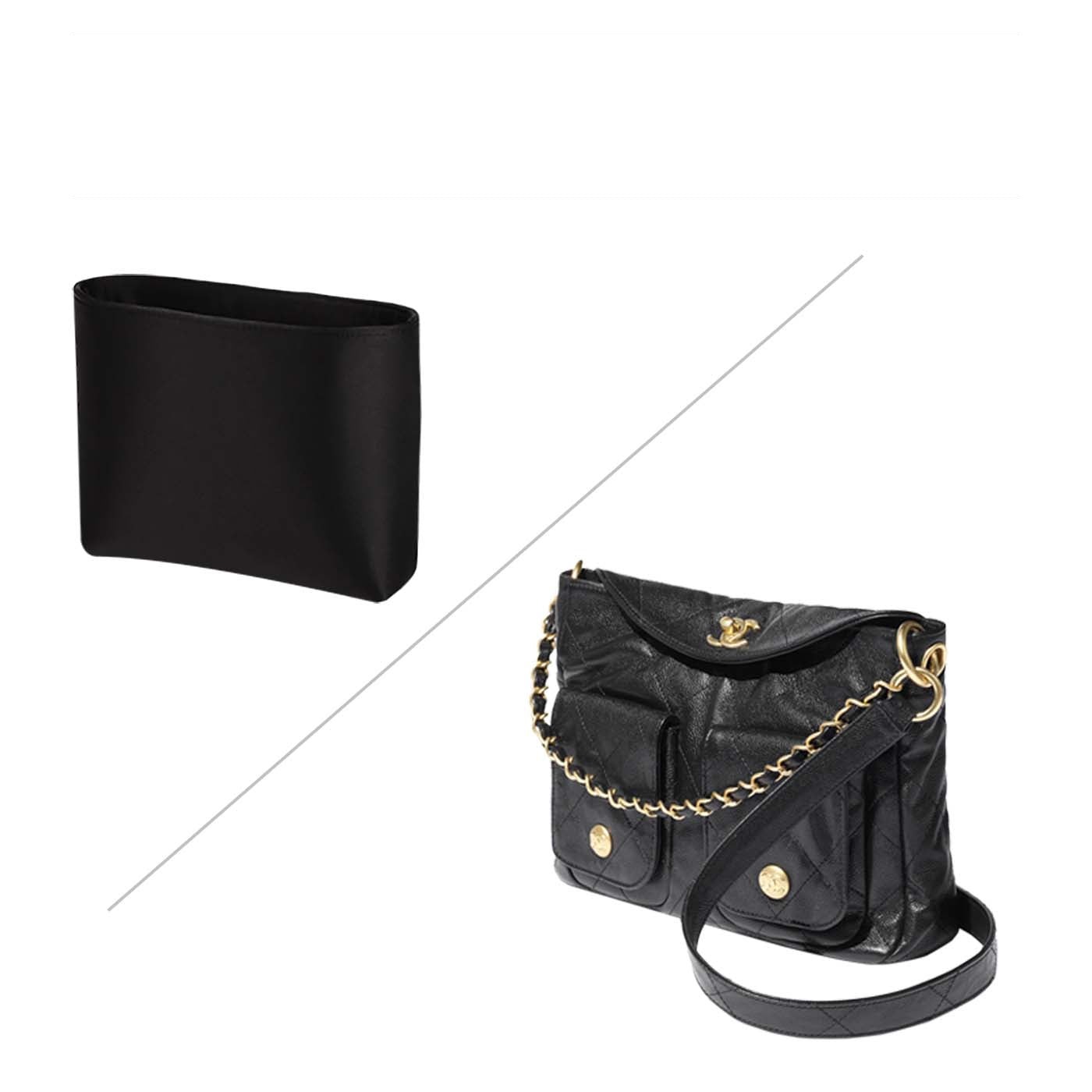 Seiden- und Satin-Taschenorganizer für Chanel 25 Hobo – 4 Fächer, Schwarz oder Individuell product image 7