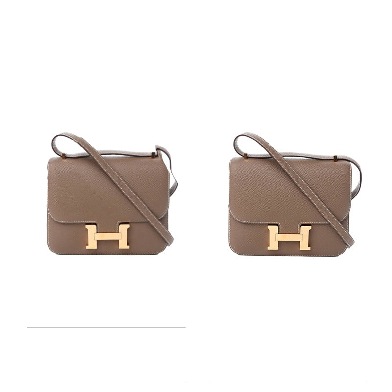 Premium-Geldbörsen-Organizer für die neue Hermes Constance 24 – Warmgrau / Maßanfertigung detail image 4
