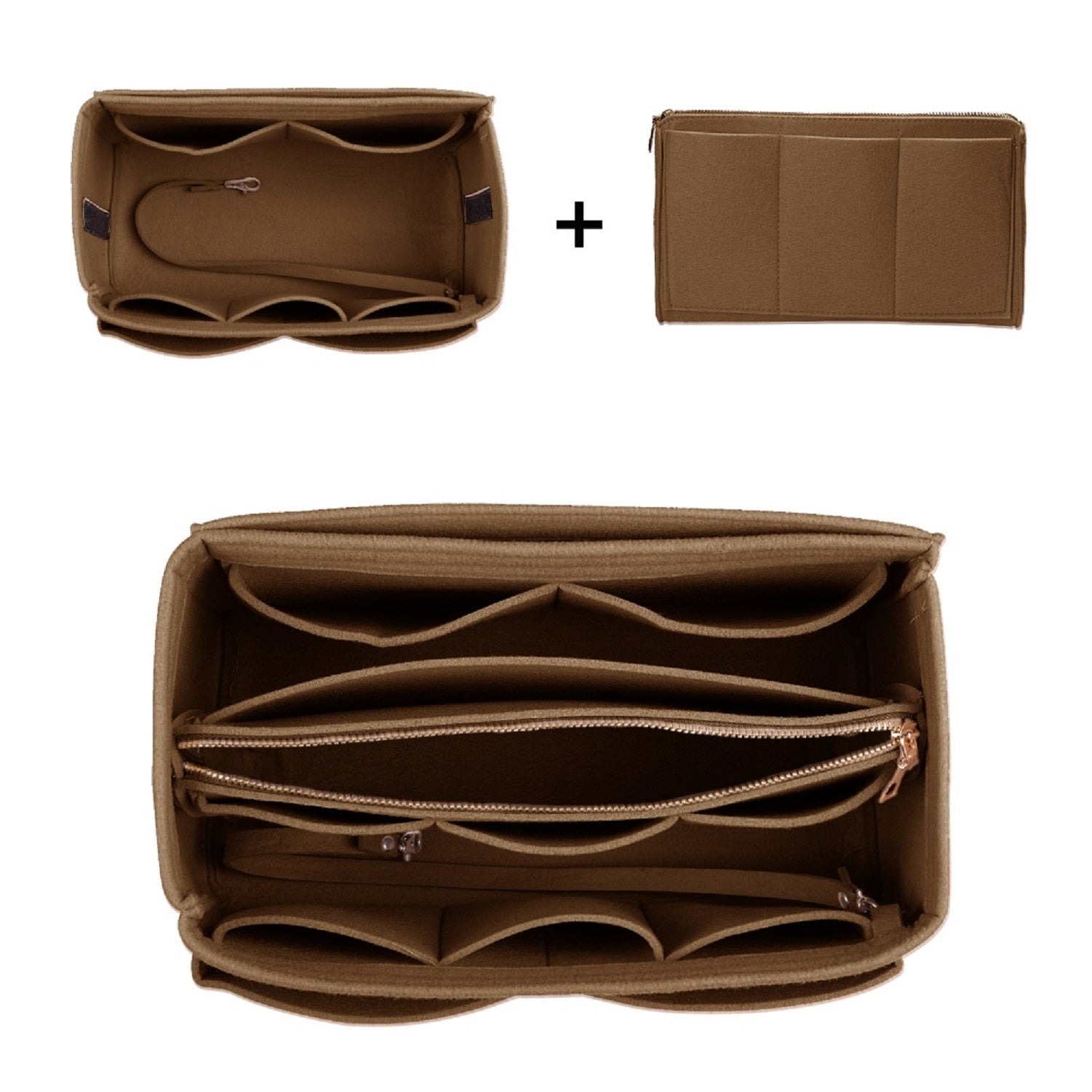 Taschenorganizer für LV Speedy Neverfull Tote – 6 Größen, Filz-Tascheneinsatz mit Reißverschluss product image 62