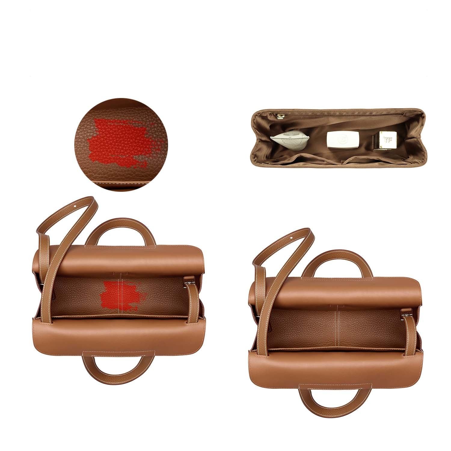 Seiden- und Satin-Taschenorganizer für Hermes Halzan 22 / 25 / 31 product image 5