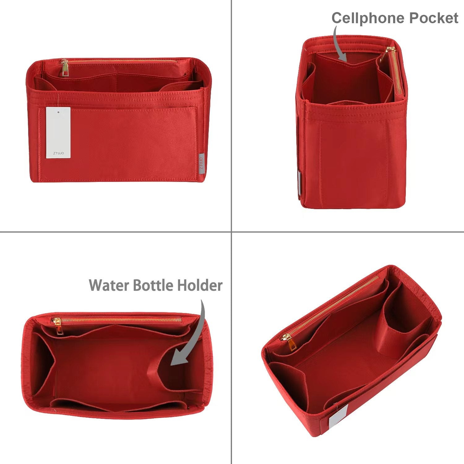 Handtaschen-Organizer-Einsatz – Passend für Speedy, Neverfull, Tote, ONTHEGO, Artsy und mehr product image 10