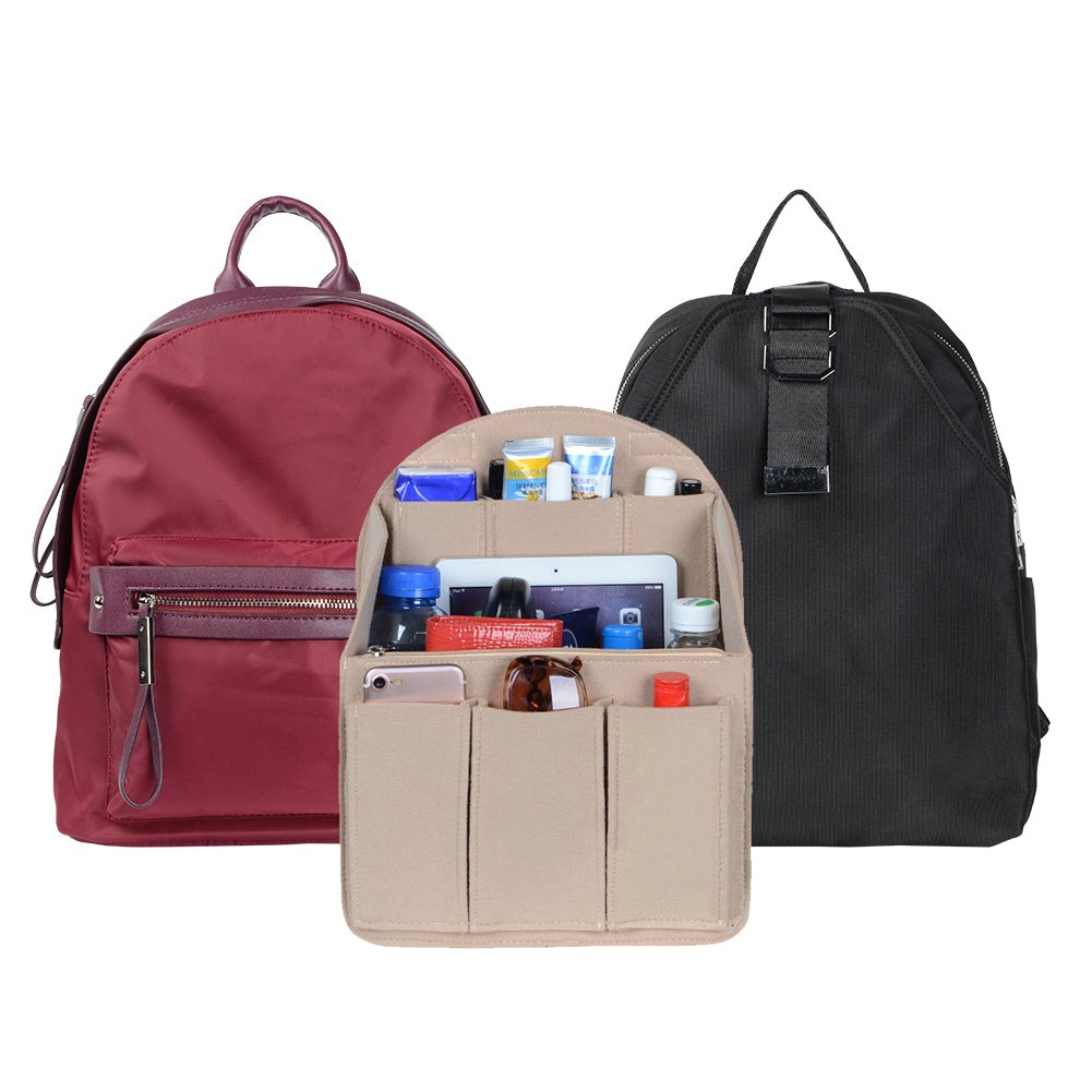 Filz-Organizer für Rucksäcke – Passend für runde und eckige Taschen, Beige/Grau/Kaffee/Schwarz product image 25