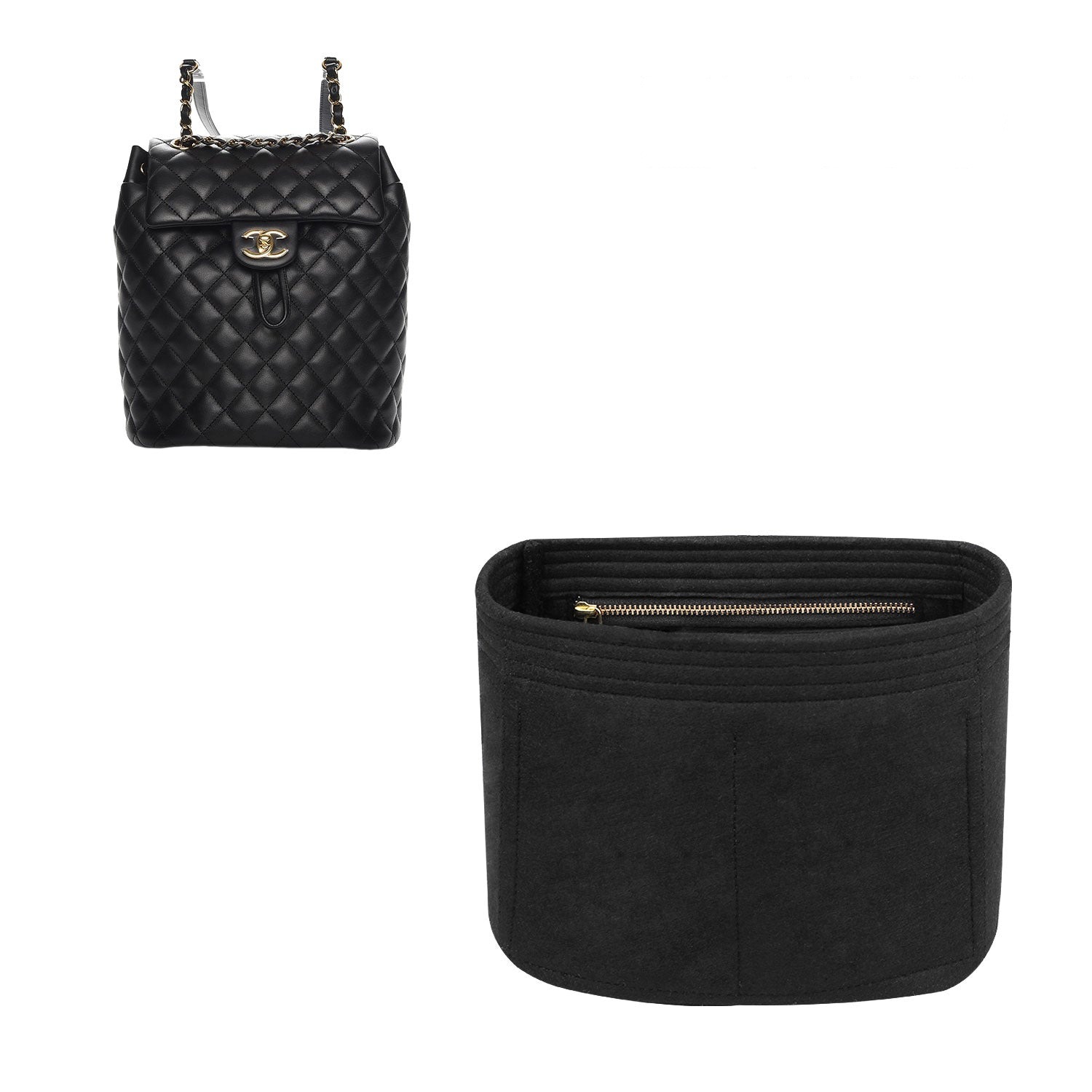 Organizer für Chanel Urban Spirit Rucksack Mini / Small / Large – Premium-Filzeinlage