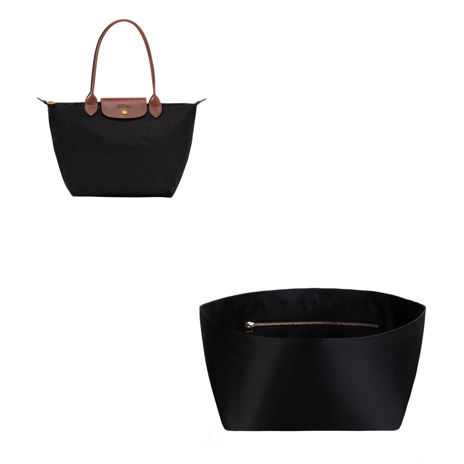 Seidiger Taschenorganizer für Longchamp Le Pliage Mini / Small / Medium / Large product image 6