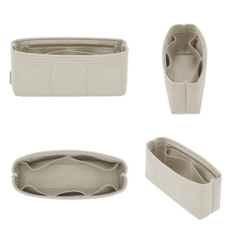 Premium Taschenorganizer für Hermes Halzan 22 / 25 / 31 cm – 7 Fächer, weicher Filz, YKK-Reißverschluss product image 2