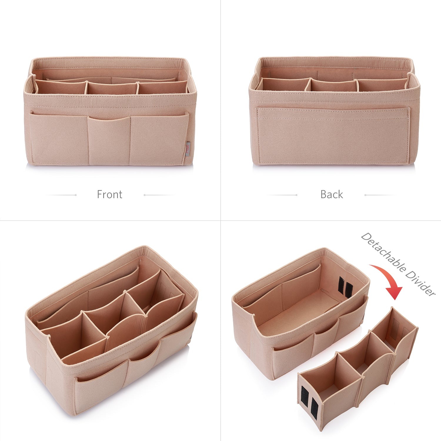 Filzeinlage-Beutelorganizer für Handtasche – Passt für LV Speedy 25 / 30 / 35 / 40, Neverfull MM / GM product image 5