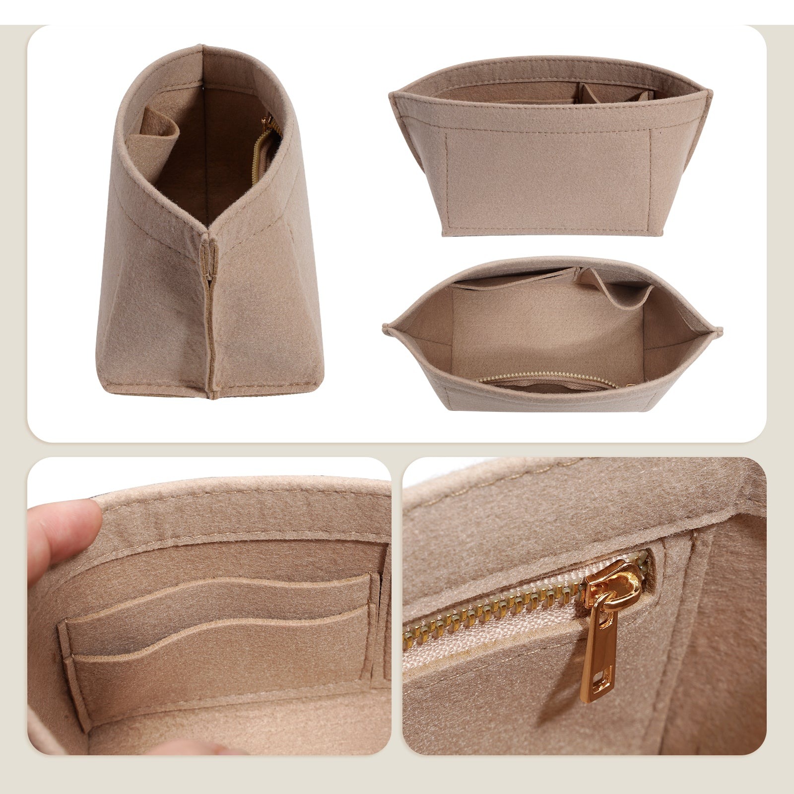 Taschenorganizer-Einlage für Longchamp Le Pliage Mini und Xtra XS Handtasche, Xtra XS Pouch product image 4