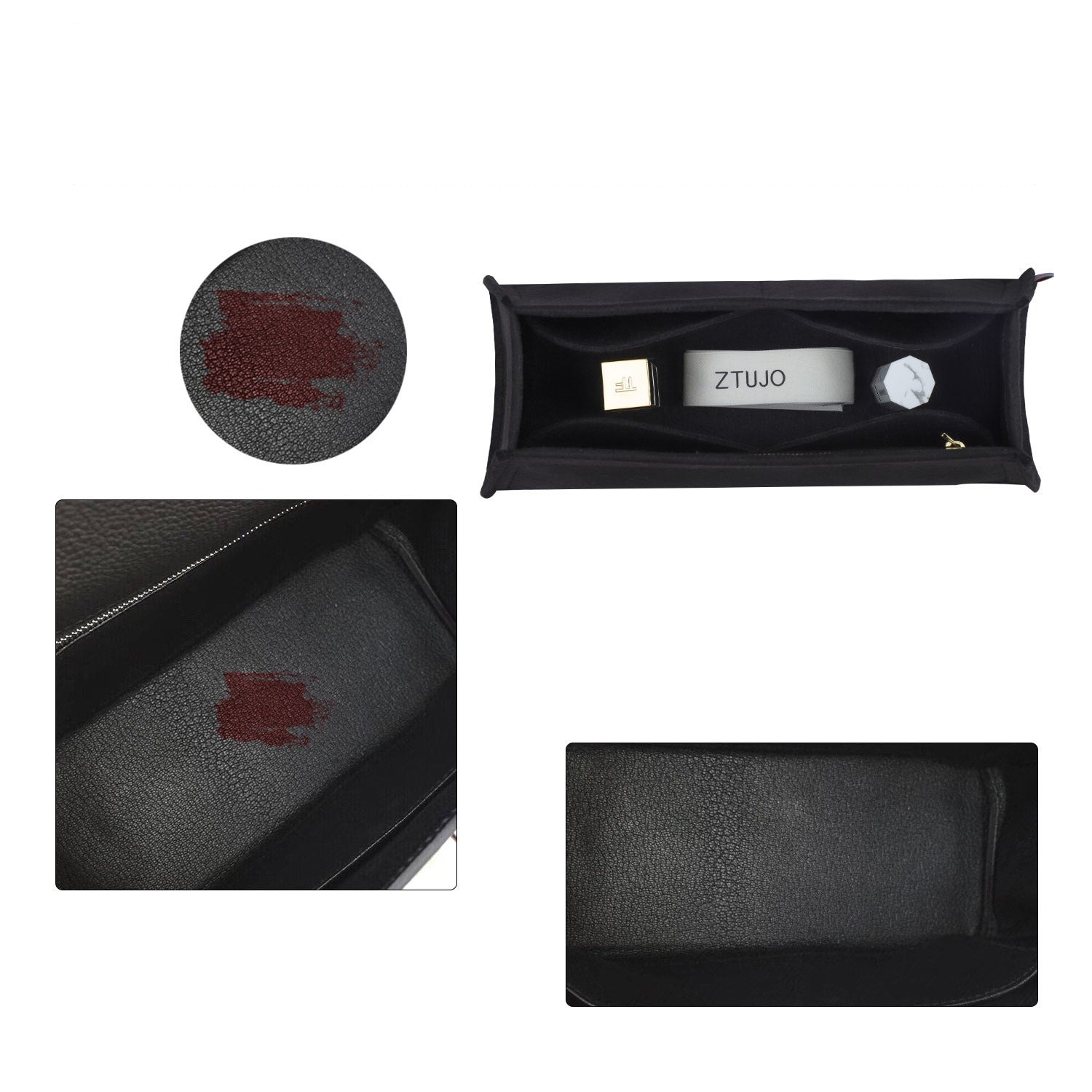 Handtaschen-Organizer für Hermes Kelly 25 / 28 / 32 / 35 / 40 – Filzeinlage mit 5 Fächern product image 5