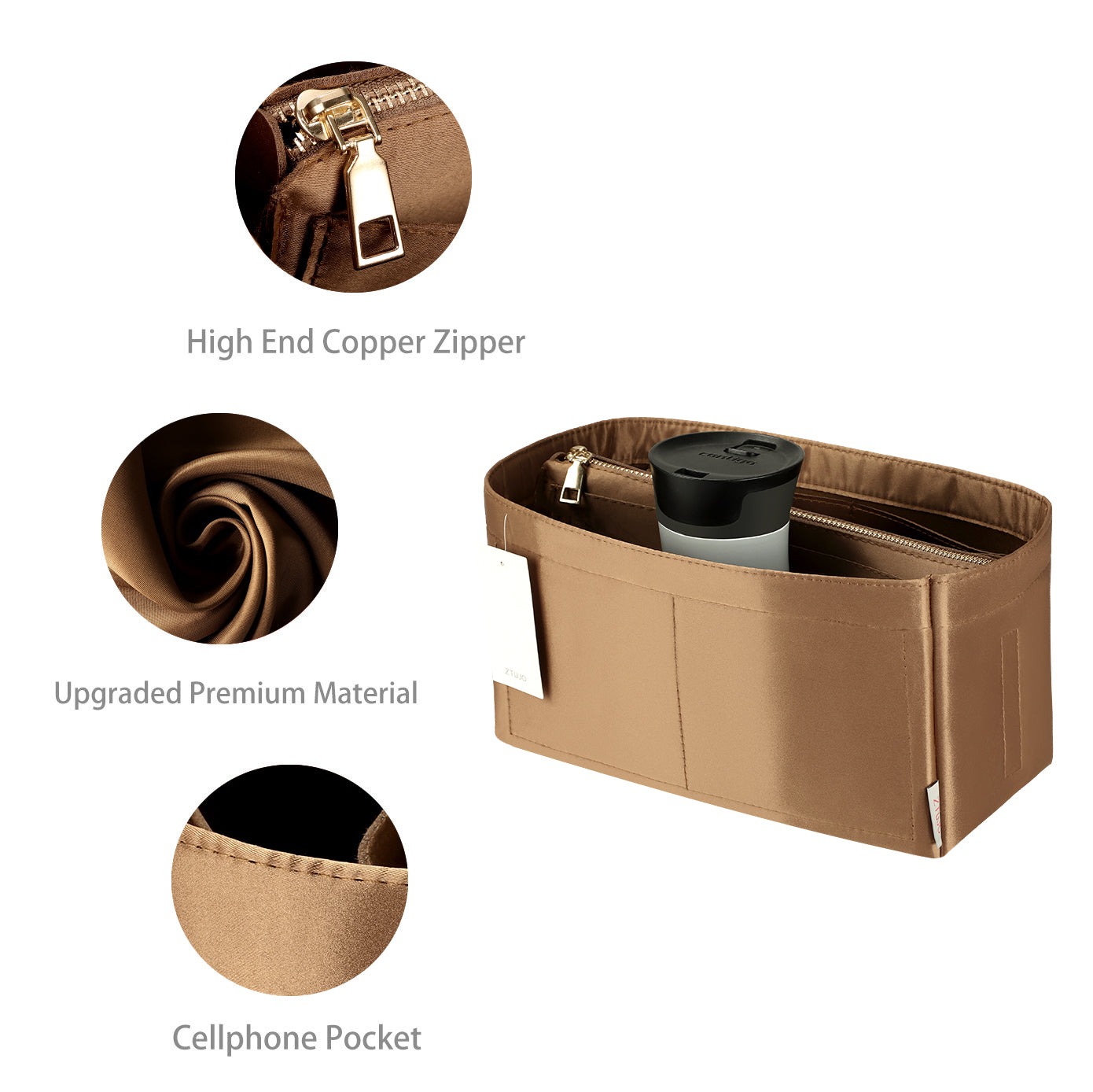 Silky Beutel-Organizer-Einsatz für Speedy, Neverfull, ONTHEGO Tote und mehr – 8 Fächer, 7 Größen product image 25