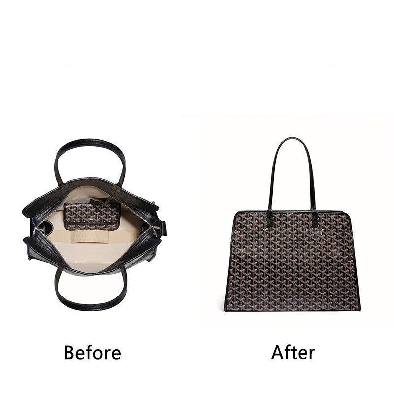 Taschenorganizer für Goyard Hardy – 8-taschen Filzeinlage, Warmgrau / Sonderfarbe product image 4