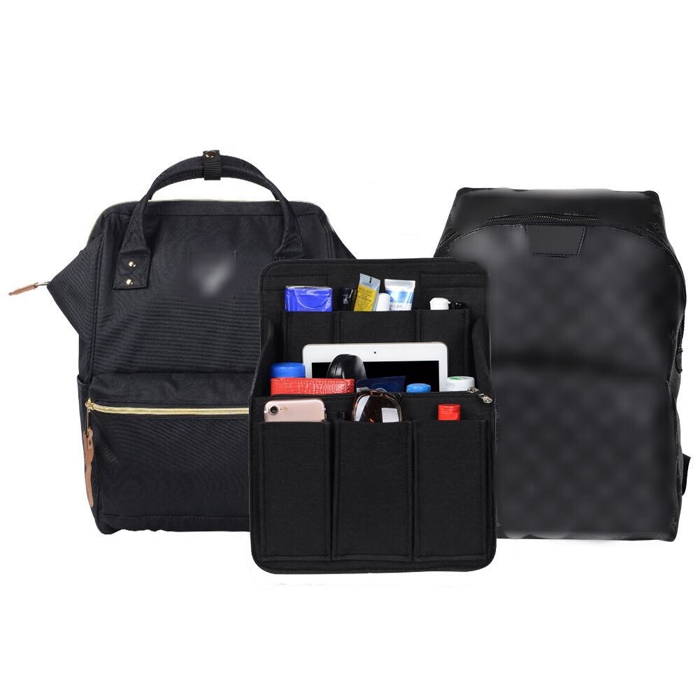 Filz-Organizer für Rucksäcke – Passend für runde und eckige Taschen, Beige/Grau/Kaffee/Schwarz detail image 4