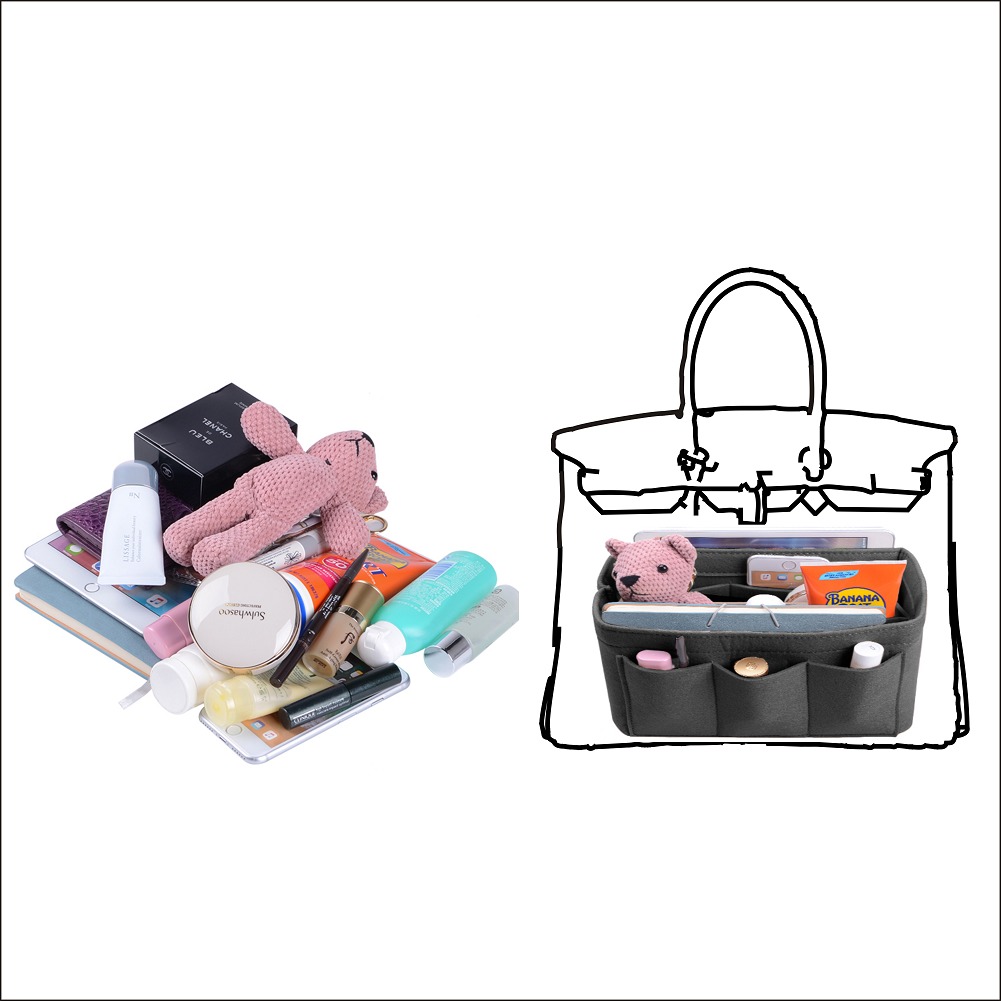 Organizer für Handtaschen mit eingenähtem Boden für Hermes Birkin 30/35 product image 23