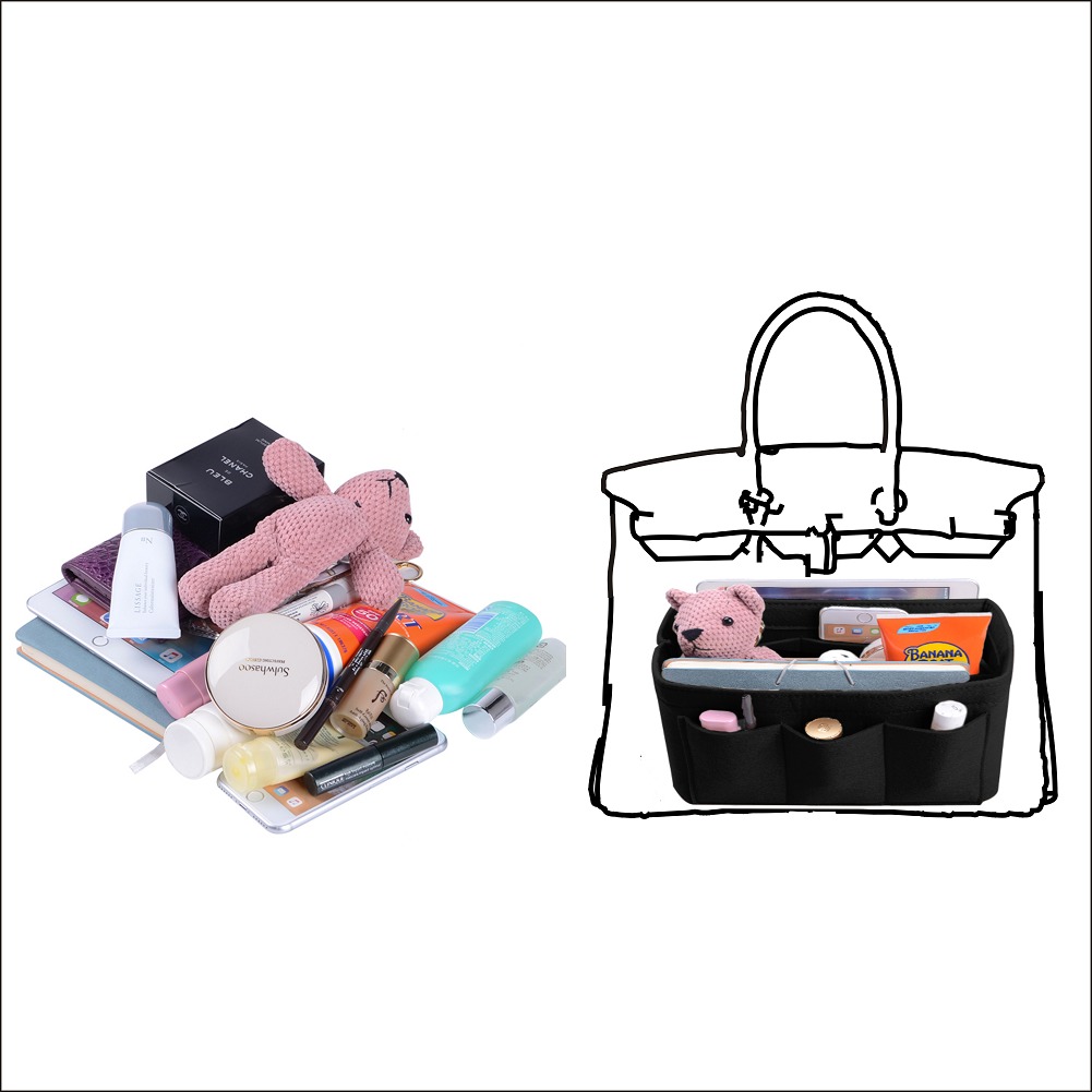 Organizer für Handtaschen mit eingenähtem Boden für Hermes Birkin 30/35 product image 5