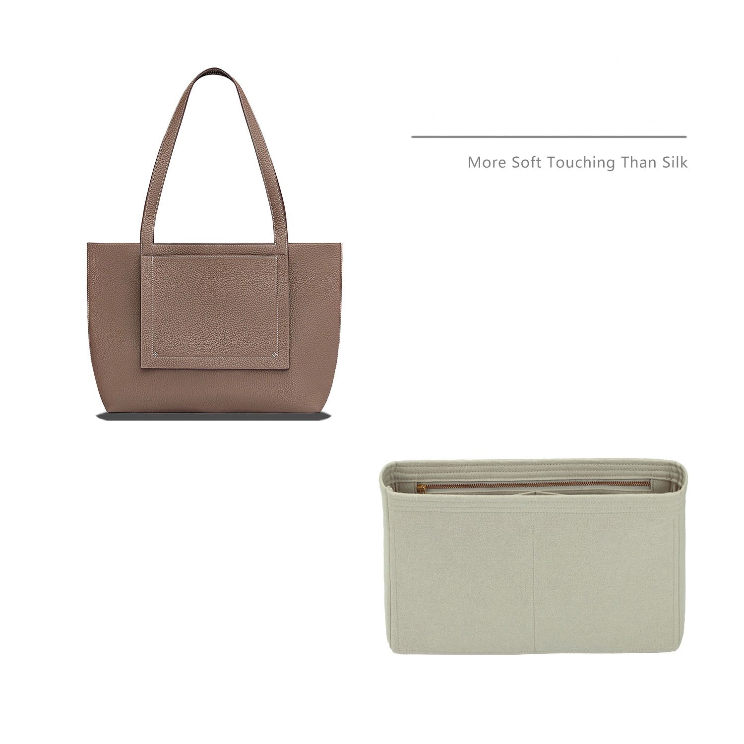 Premium Geldbörsen-Organizer für Hermes Cabasellier 31 / 46 – 5 Fächer, YKK-Reißverschluss