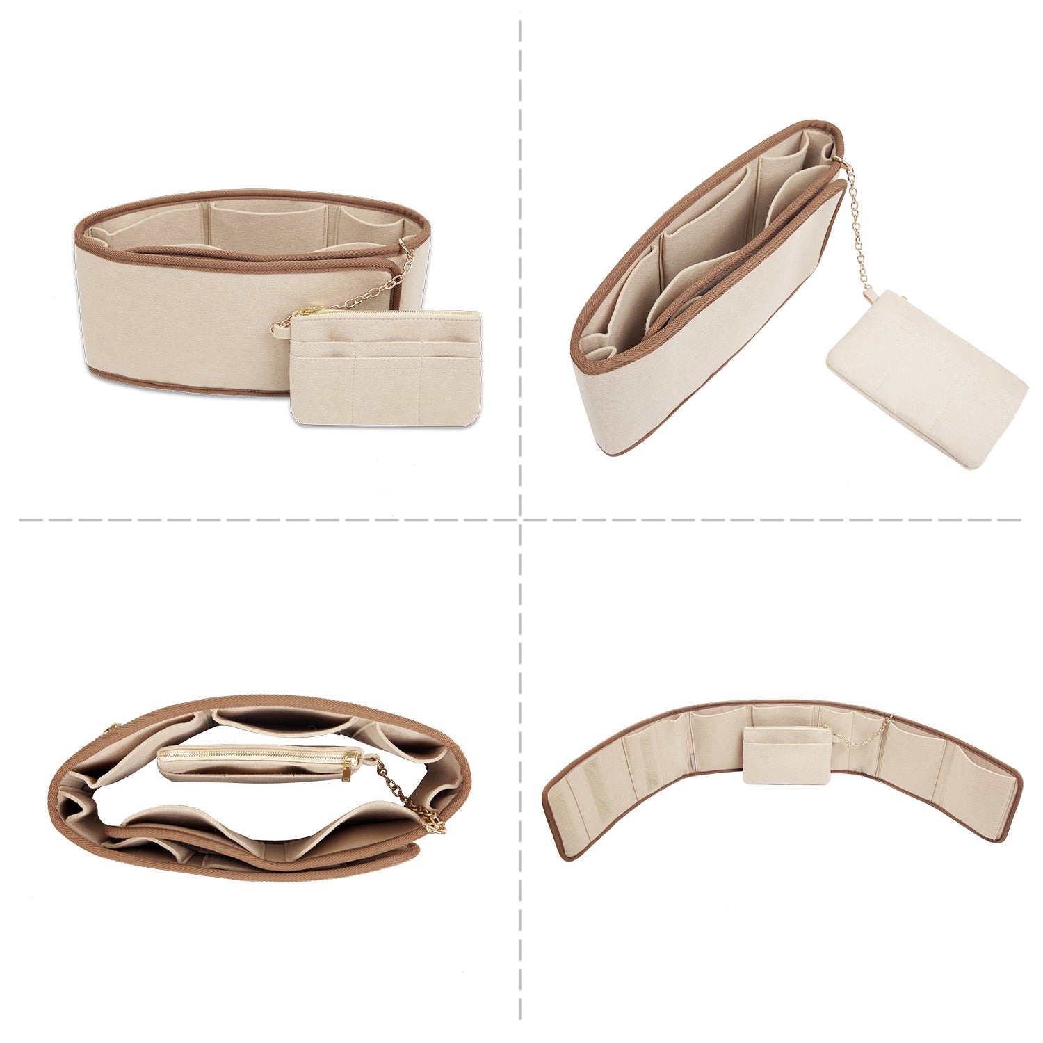Filzeinlage für Handtaschen-Organizer für Speedy, Neverfull, Tote – Einheitsgröße, 3 Farben product image 3