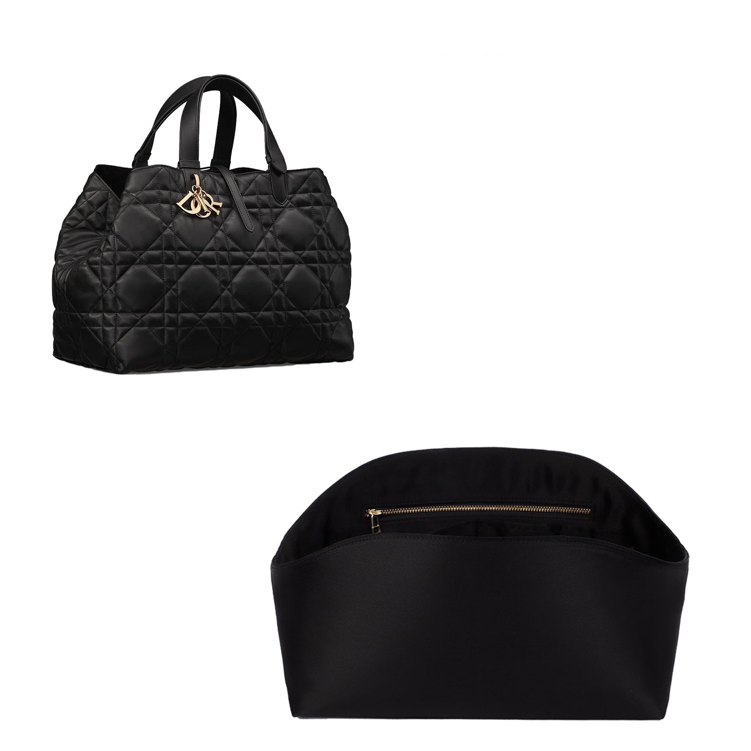 Taschenorganizer für Dior Toujours Small / Medium / Large Für Dior Toujours Vertical Small / Medium – Seide & Satin product image 2