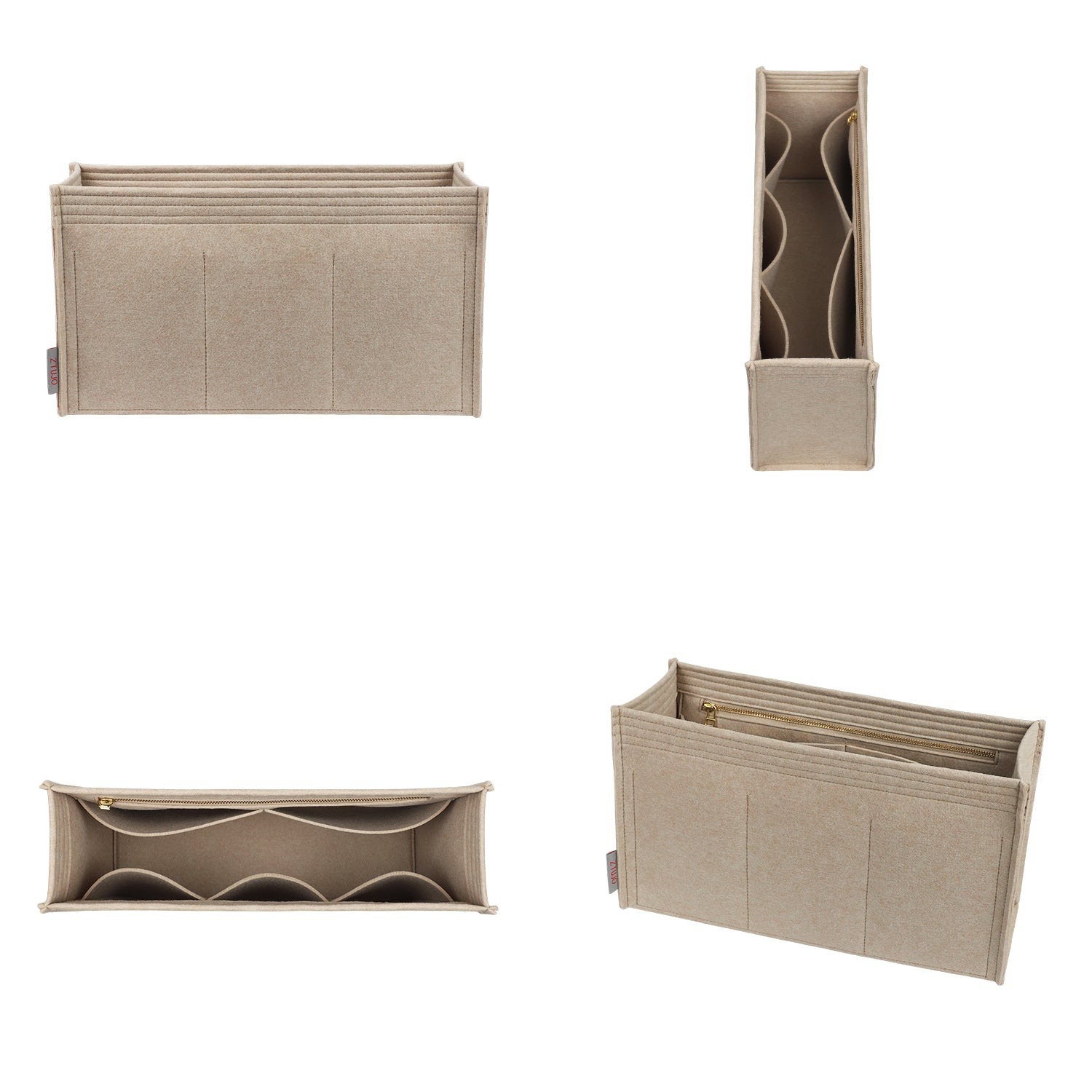 Chloé Woody Tote Small / Medium / Large Organizer für die Handtasche – Perfekt sitzender Einsatz aus Premium-Filz mit 7 Taschen product image 2