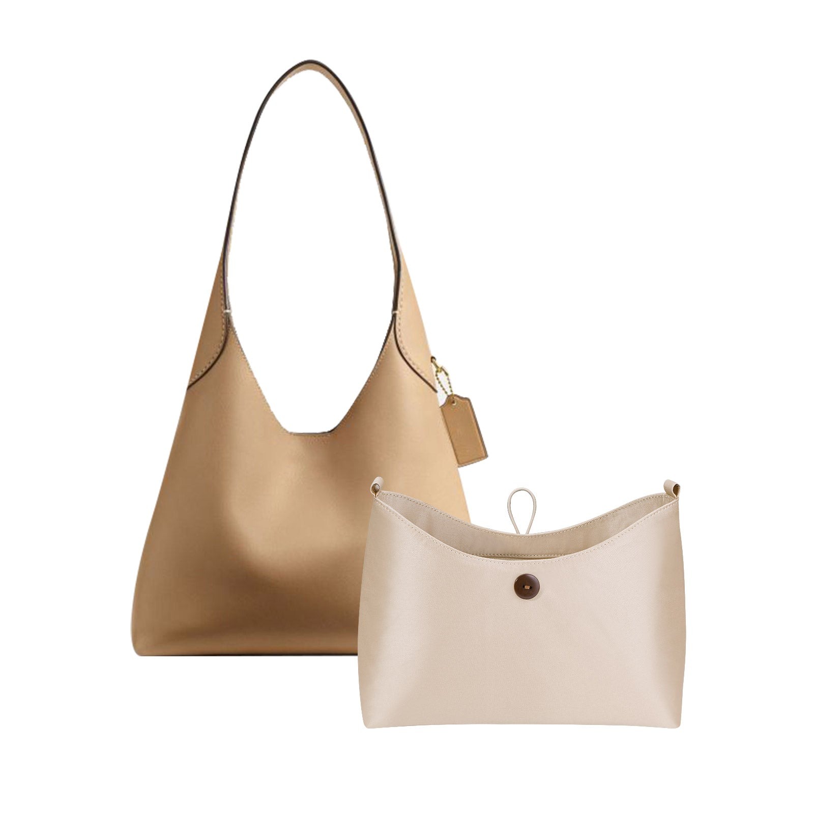 Seidiger Taschenorganizer mit Wasserflaschenhalter für Coach Brooklyn Shoulder Bag 28 / 34 / 39 product image 2