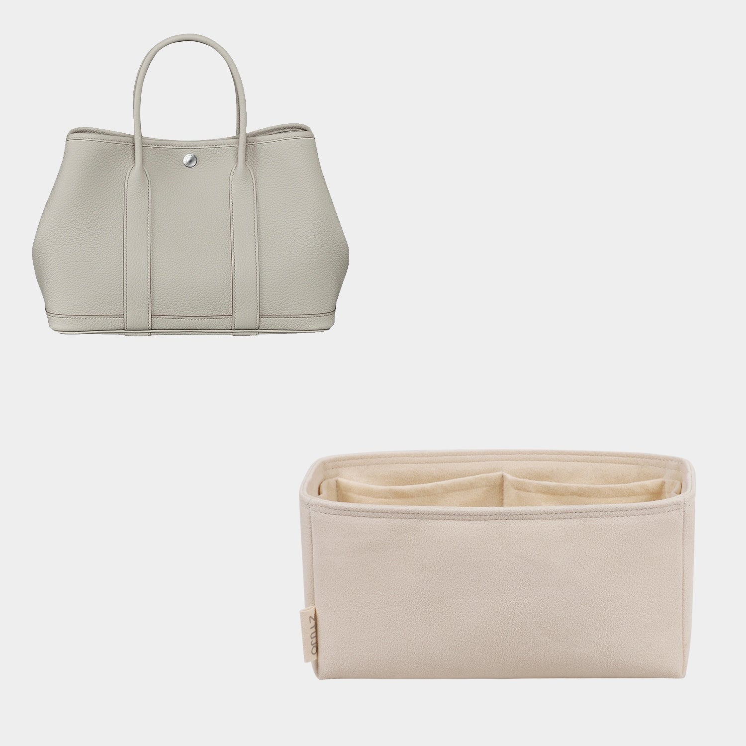 Organizer für Hermes Garden Party Mini / 30 / 36 – 4 Fächer, Material aus dem Luxusauto-Innenraum product image 10