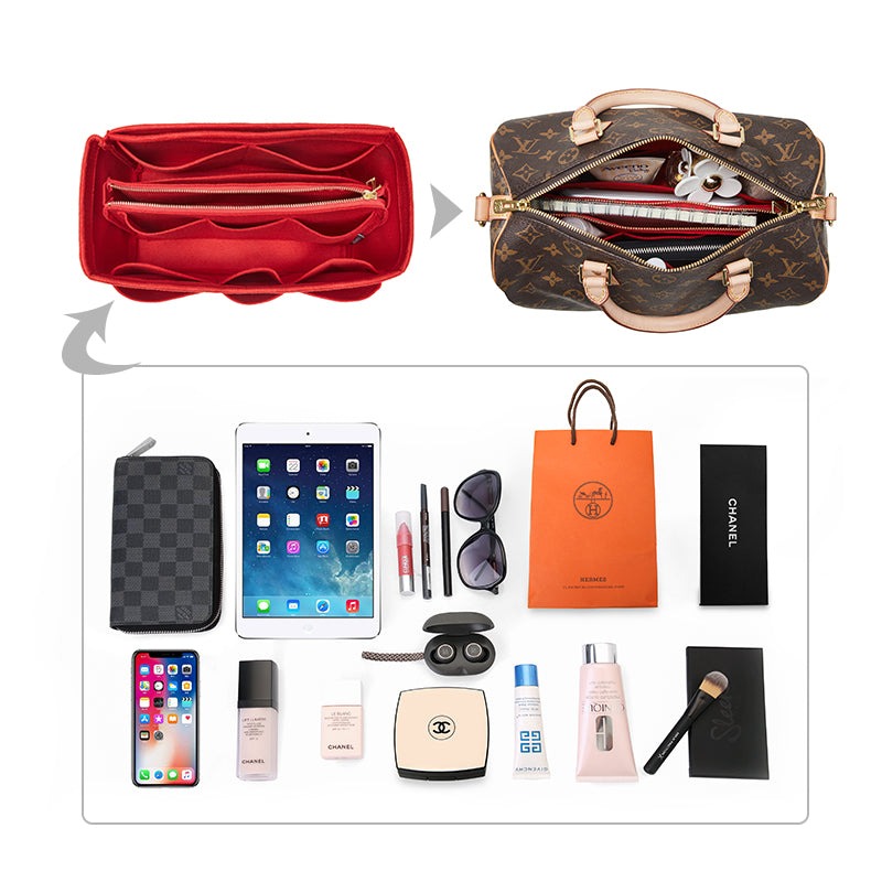 Organizer für LV Speedy Nano / 25 / 30 / 35 – 13-tascheneinsatz aus Filz product image 3