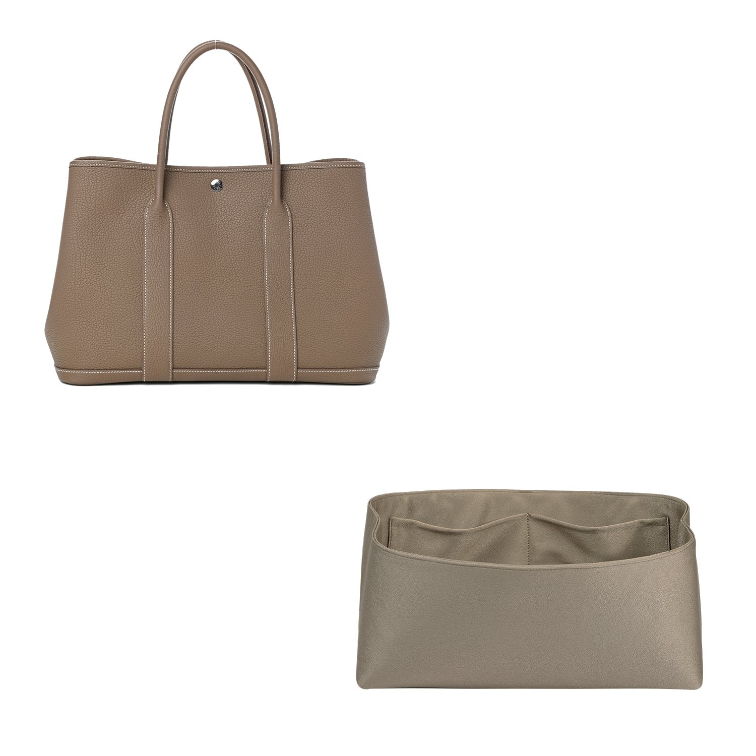 Seiden- und Satin-Taschenorganizer für Hermes Garden Party 30 / 36